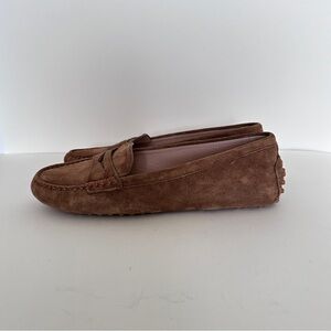 NEW Veronica Beard Jia Penny Driving Womens Loafers in Hazelwood Suede, Sz 8.5
